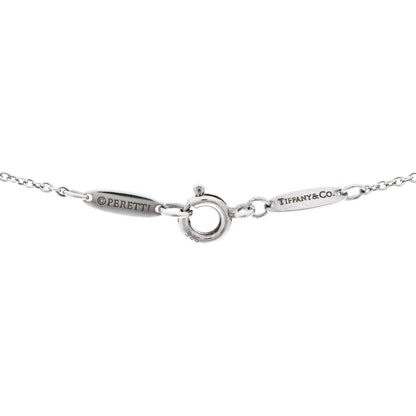Tiffany Sterling Silver Elsa Peretti 11mm Open Heart Pendant Necklace 4 of 5