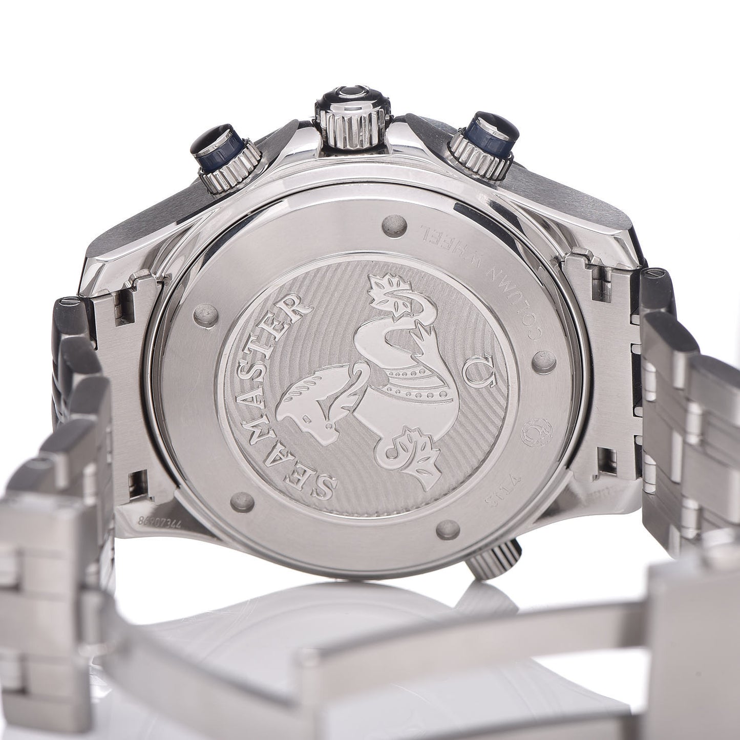 Stainless Steel 44mm Seamaster Chronograph Automatic Watch Blue 212.30.44.50.03.001