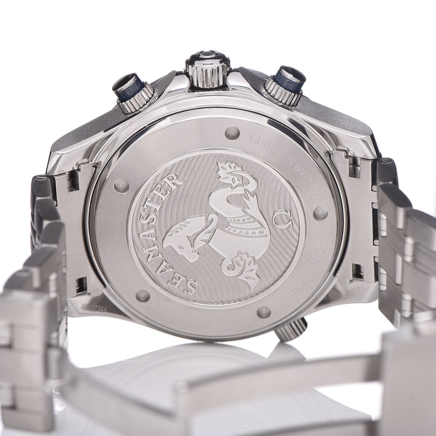 Omega Stainless Steel 44mm Seamaster Chronograph Automatic Watch Blue 212.30.44.50.03.001 8 of 8