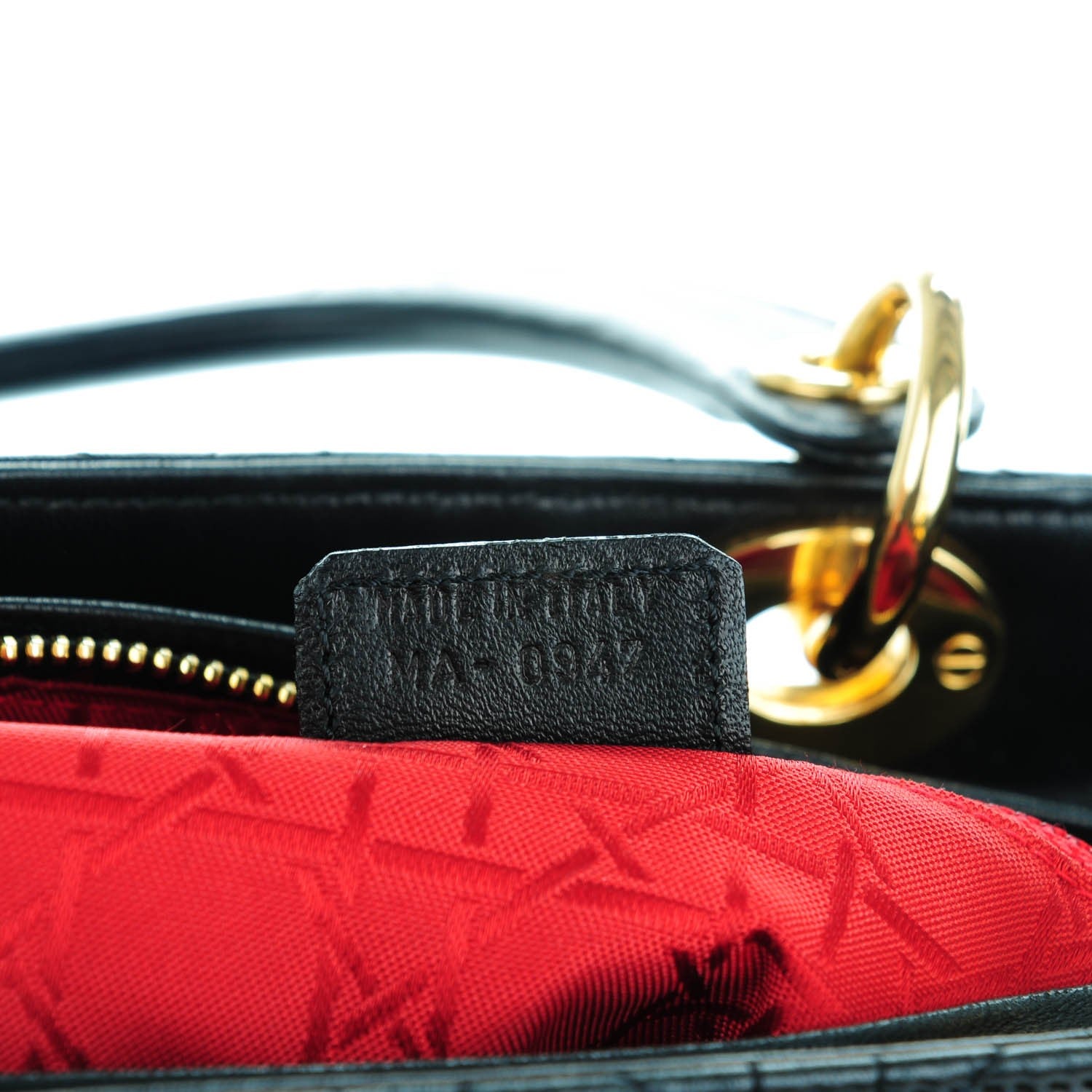 Christian Dior Vintage Lambskin Cannage Large Lady Dior Black 7 of 7
