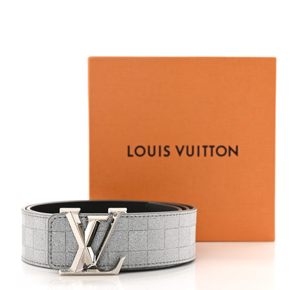 Louis Vuitton Damier Glitter Calfskin 40mm LV Pyramide Belt 85 34 Silver 9 of 9
