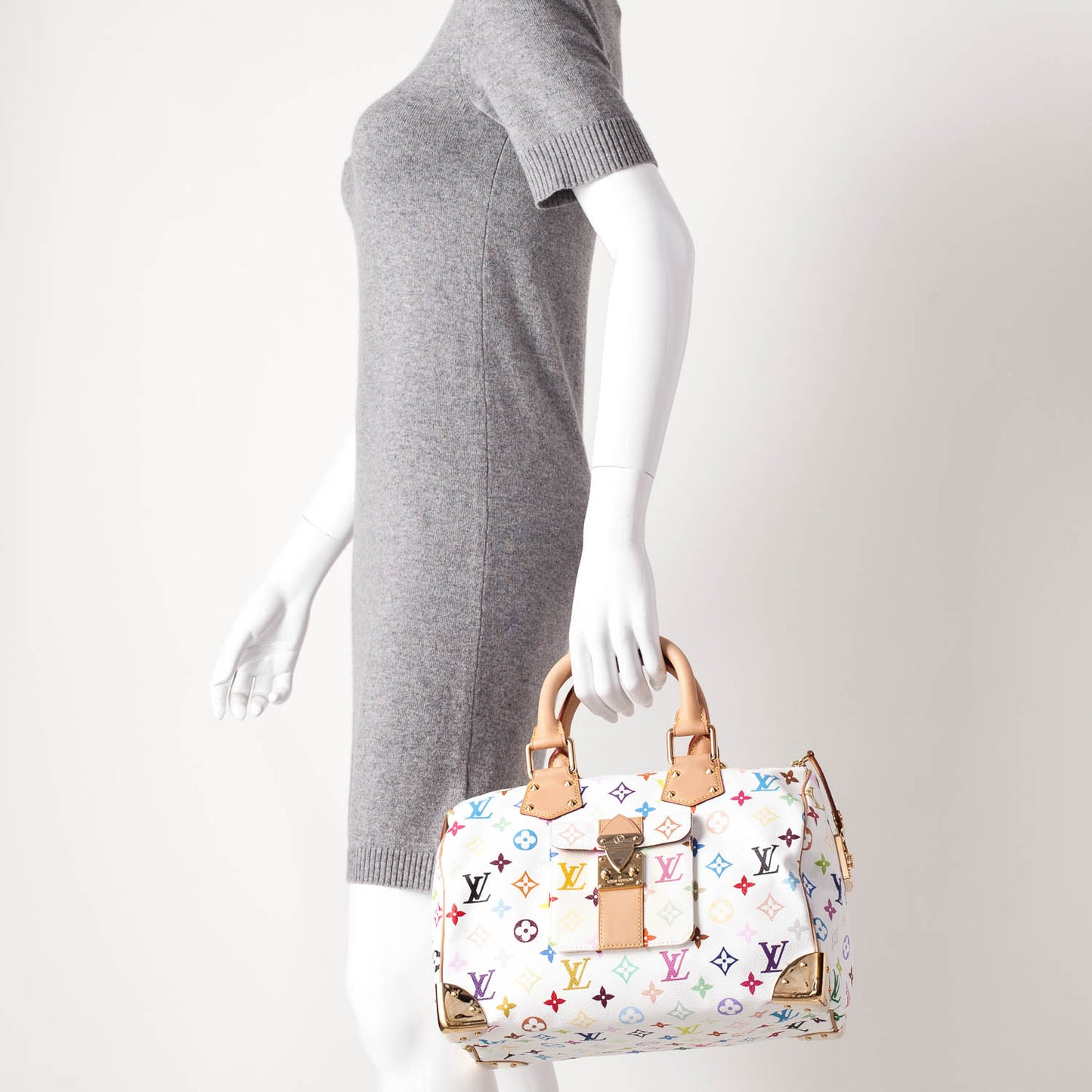 Monogram Multicolor Speedy 30 White