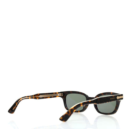 Gucci Acetate Metal Rectangular Frame Sunglasses GG0086S Dark Havanna 4 of 8