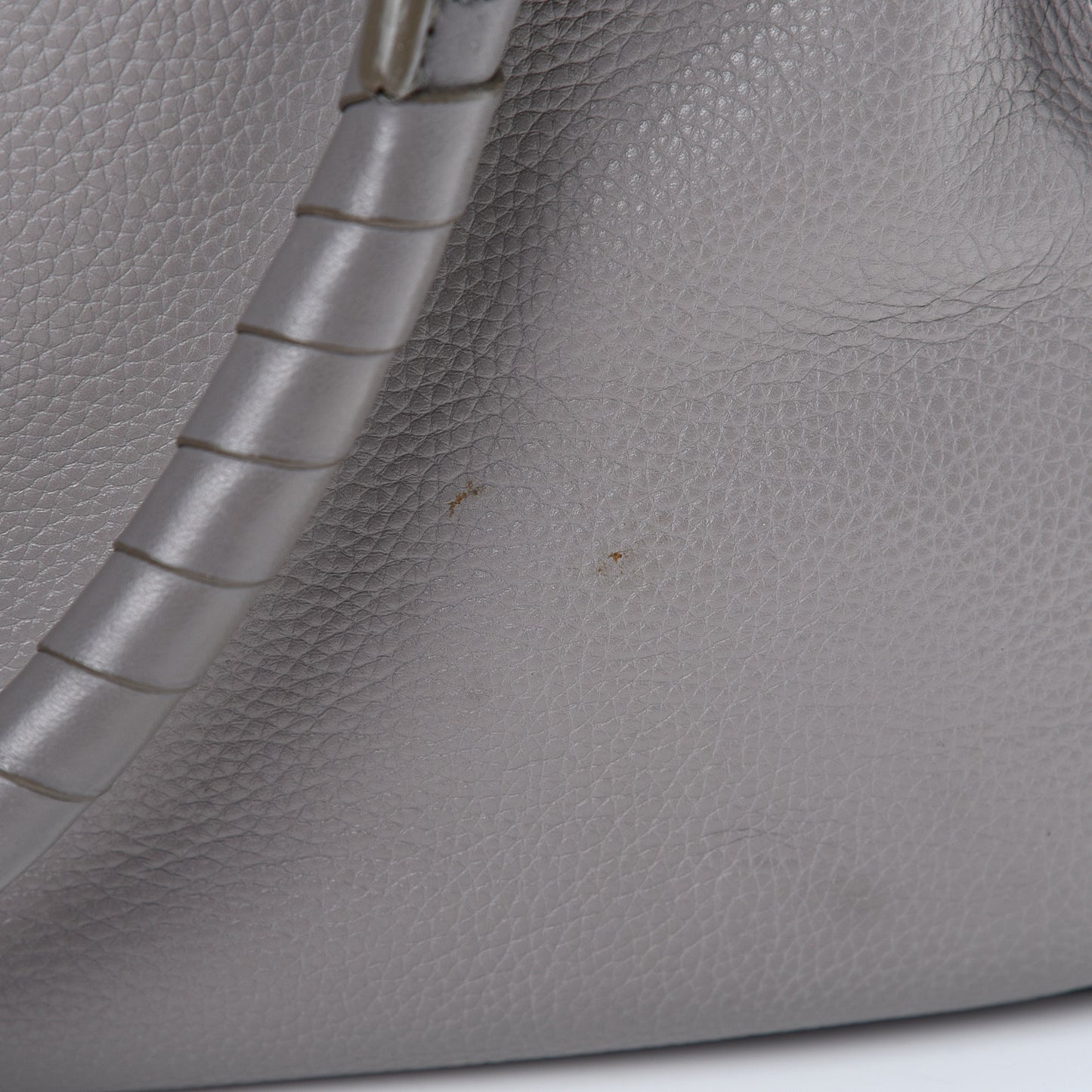 Calfskin Large Marcie Satchel Cashmere Grey