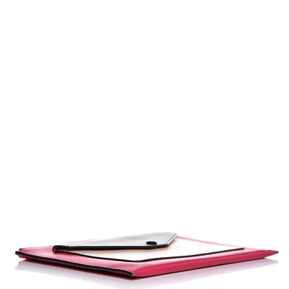 Celine Calfskin Flap Pocket Clutch Fuchsia 4 of 7