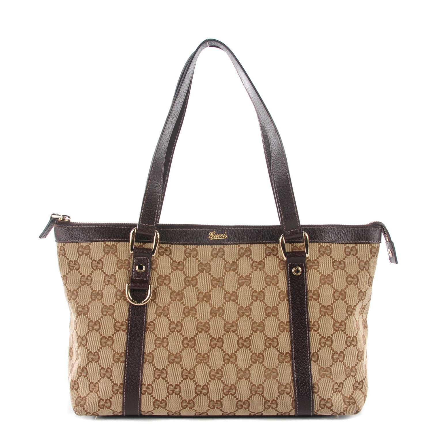 Gucci Monogram Medium Abbey Tote Brown 1 of 8