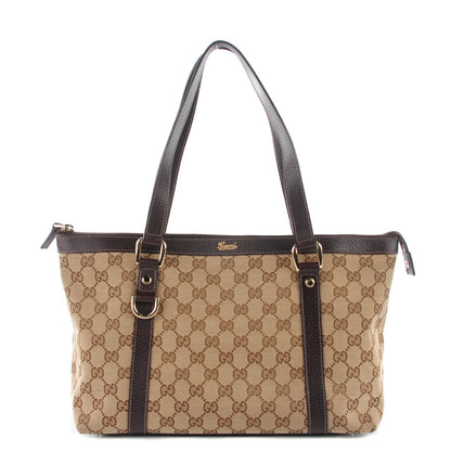 Gucci Monogram Medium Abbey Tote Brown 1 of 8