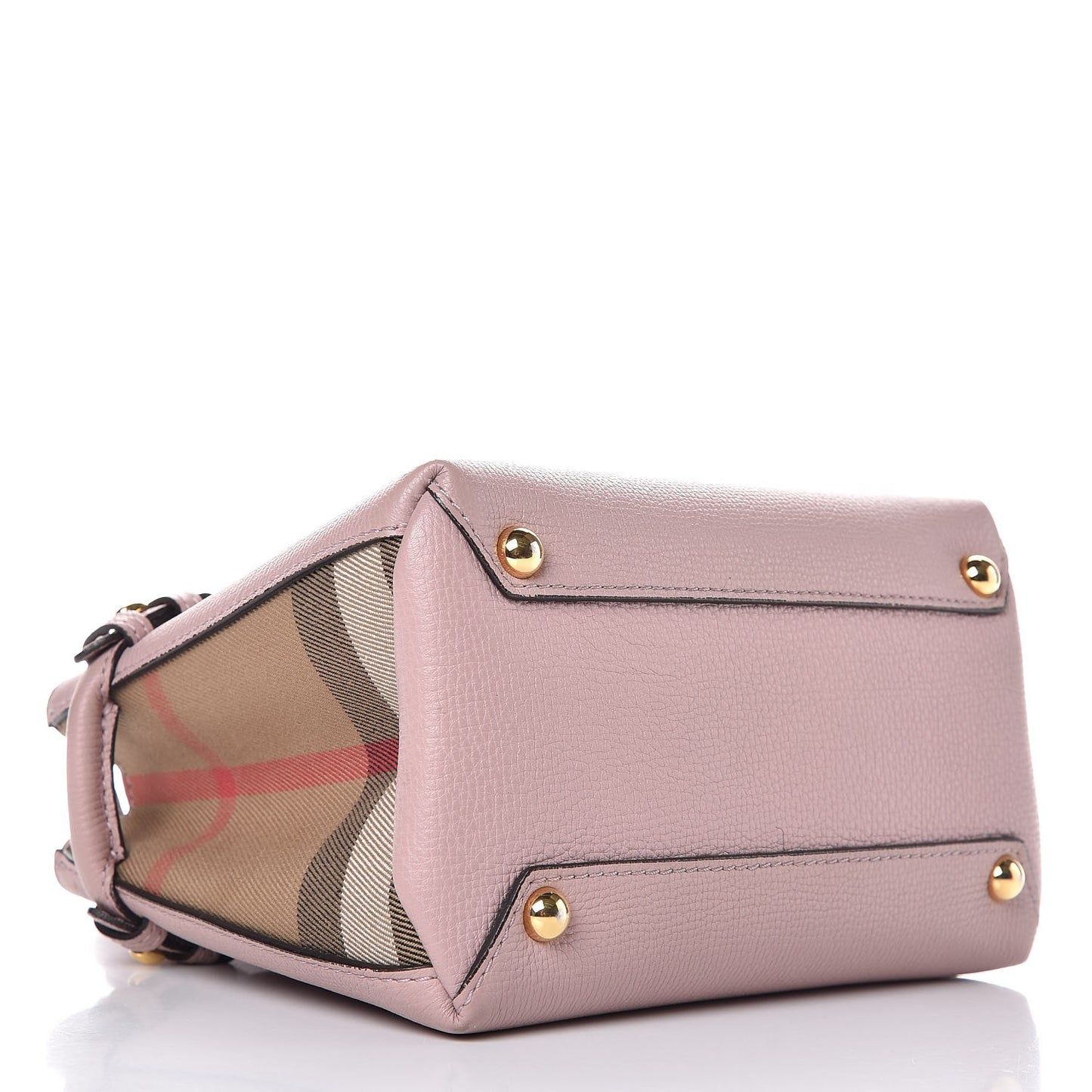 Grainy Calfskin House Check Baby Banner Tote Pale Orchid