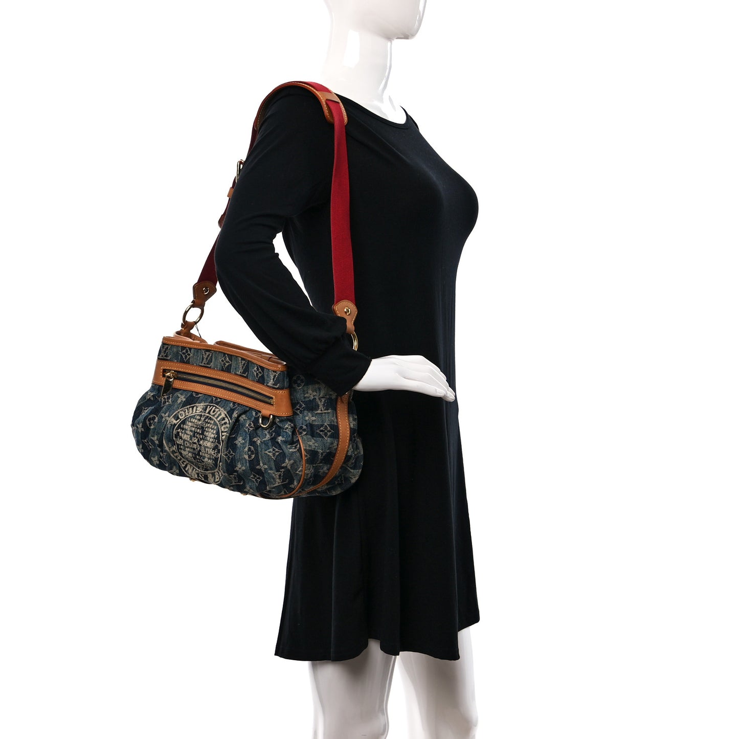 Denim Raye Porte Epaule MM