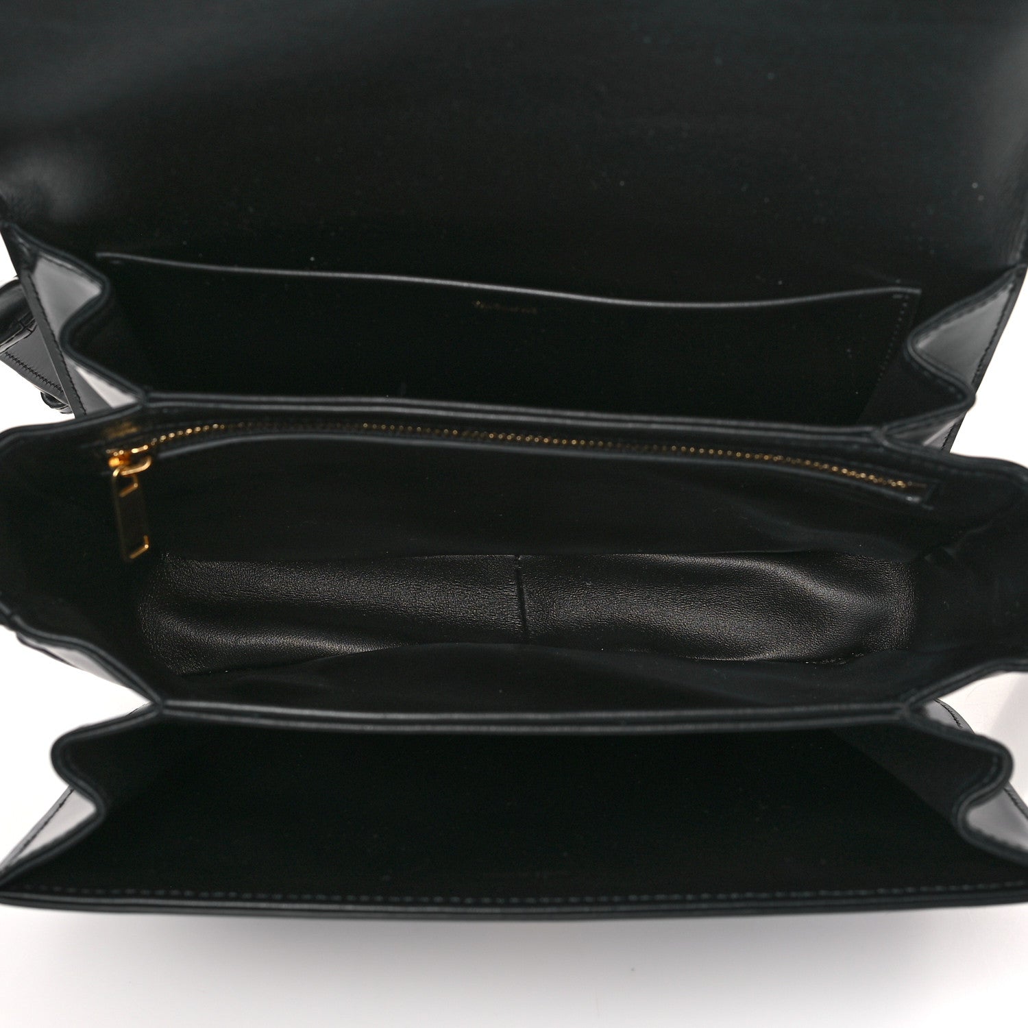 Celine Shiny Calfskin Medium Triomphe Black 5 of 8
