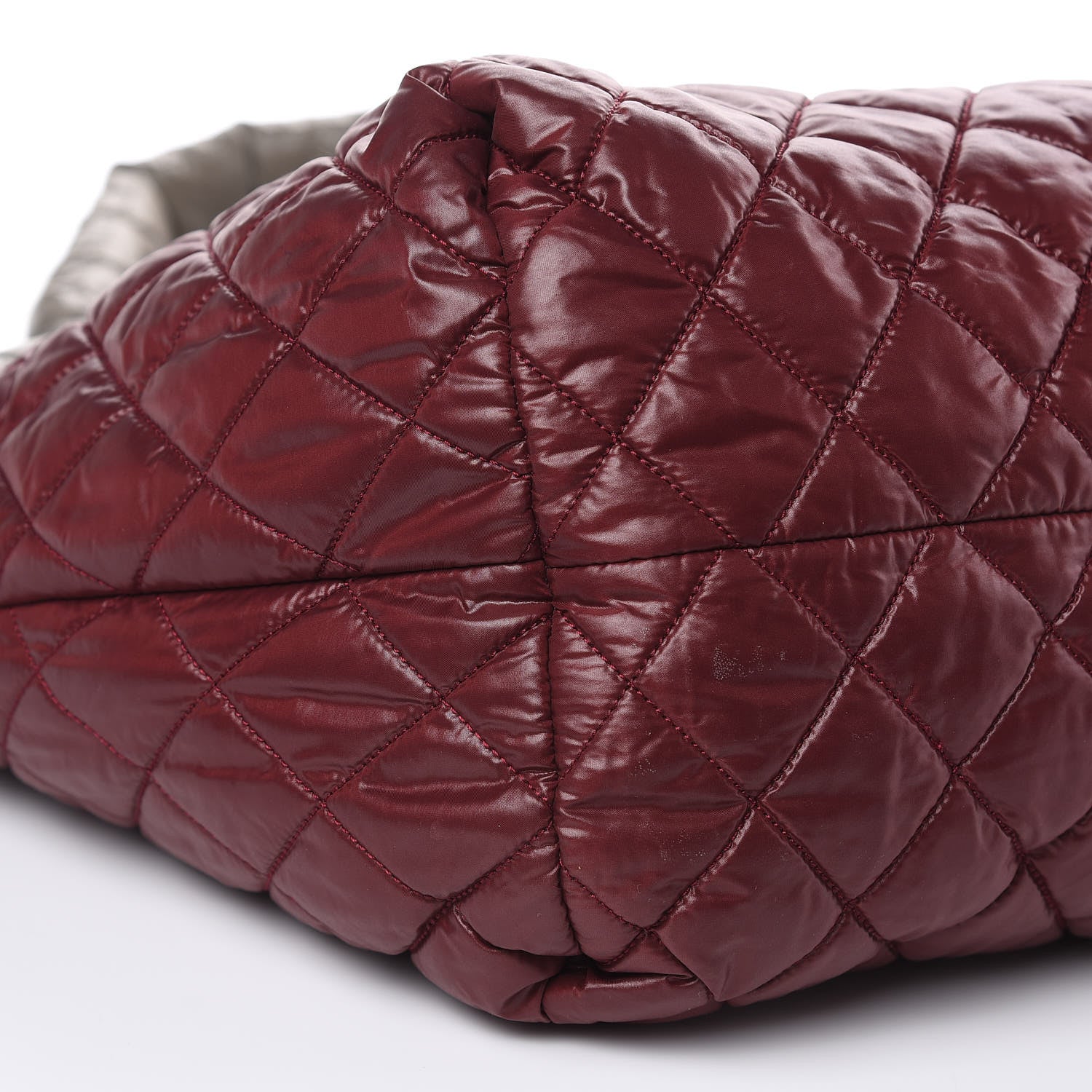 Chanel Nylon Quilted Medium Coco Cocoon Reversible Tote Grey 15 of 16