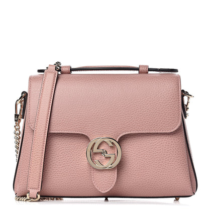 Gucci Dollar Calfskin Interlocking G Top Handle Shoulder Bag Soft Pink 1 of 10