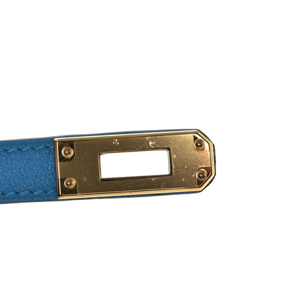 Hermes Chevre Mysore Mini Kelly Sellier 20 Bleu Zanzibar 26 of 29