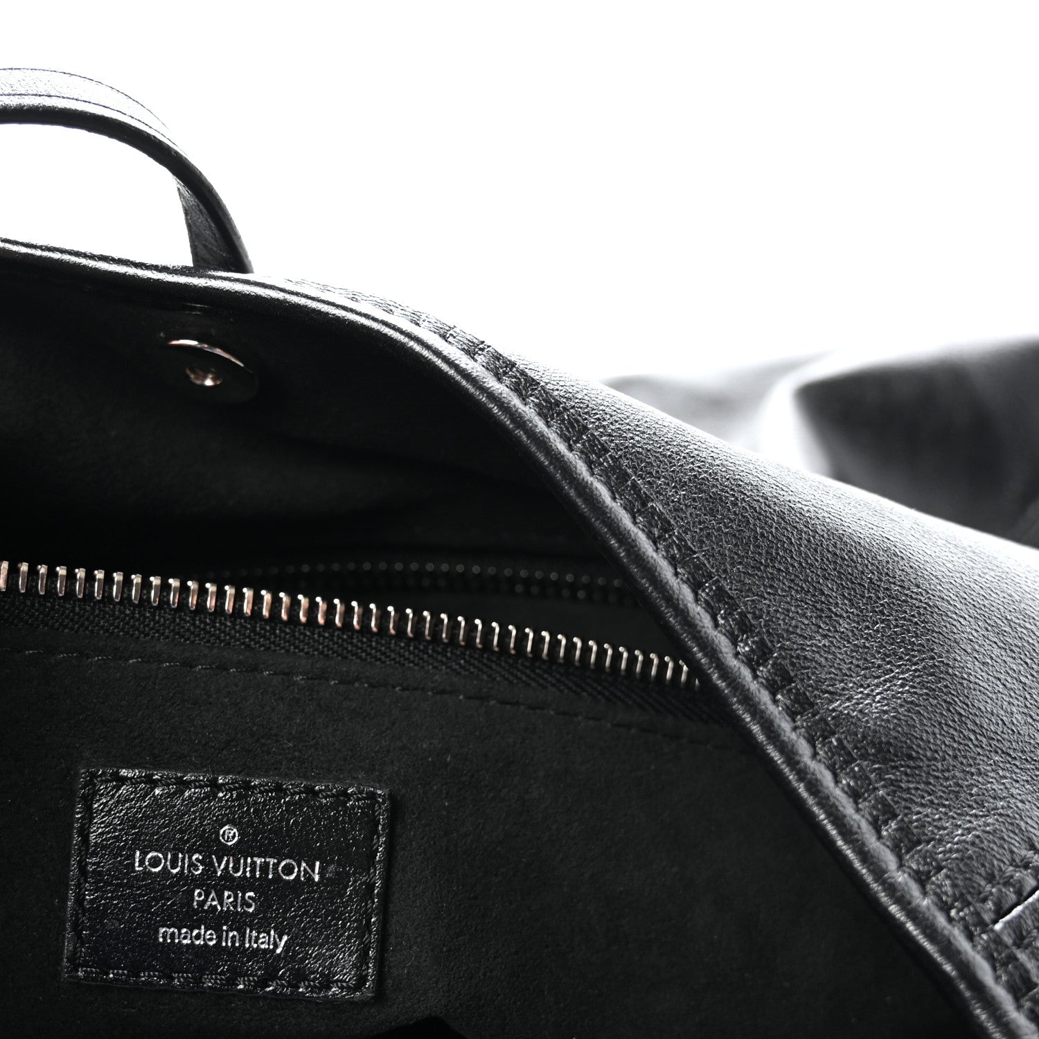 Louis Vuitton Lambskin CarryAll Vibe MM Black 7 of 10