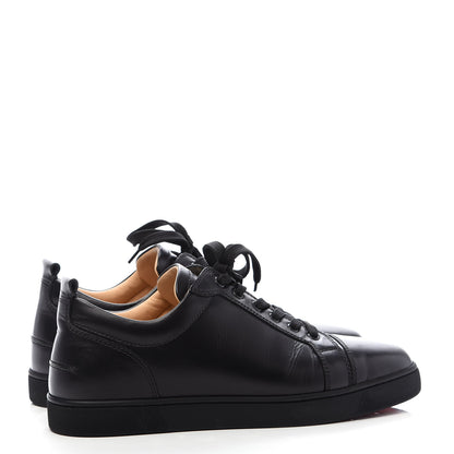 Christian Louboutin Calfskin Mens Louis Junior Flat Sneakers 43 Black 4 of 9