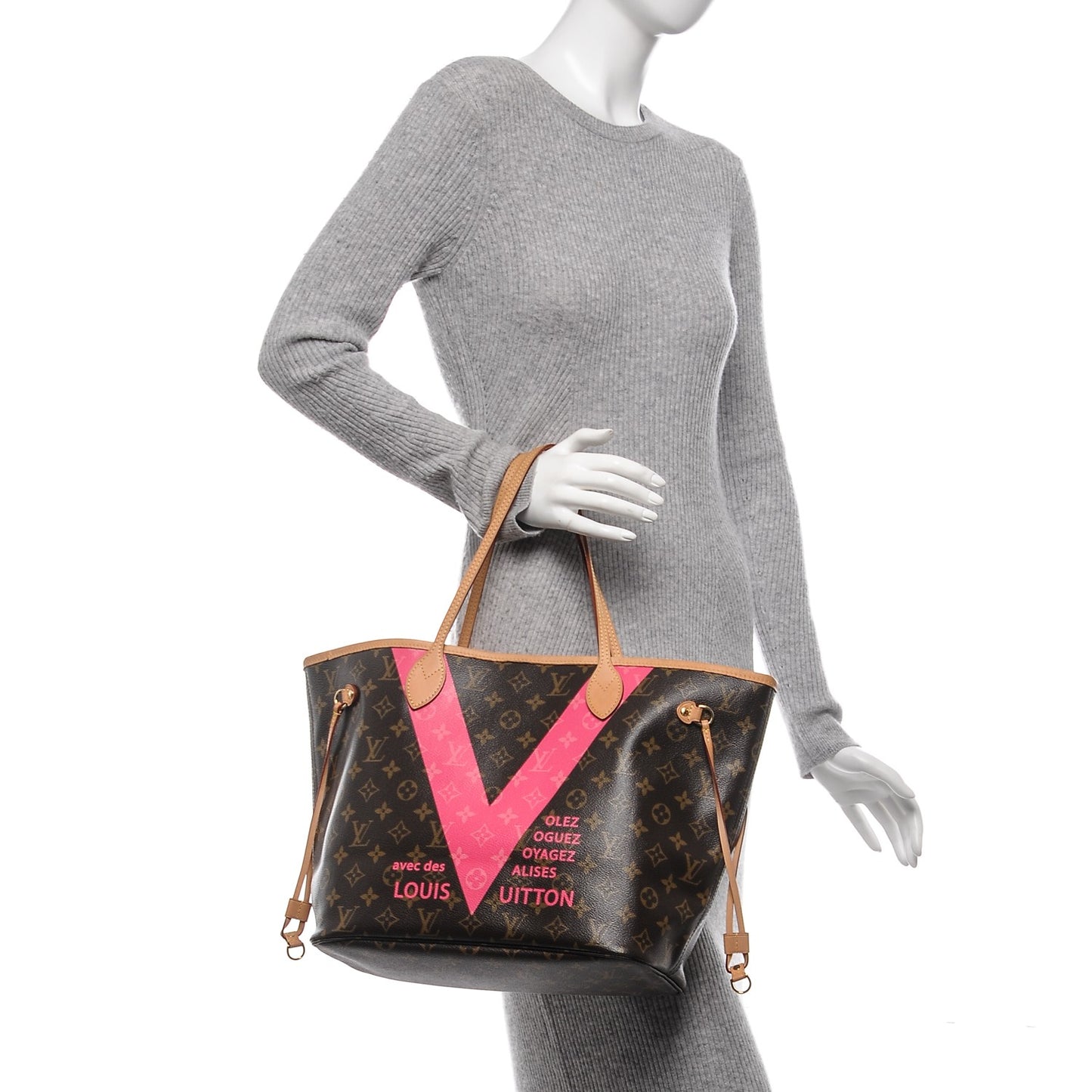 Monogram V Neverfull MM Grenade