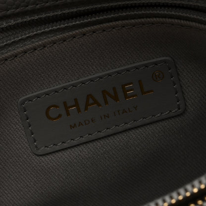 Chanel Grained Calfskin Small Stitched Flap Grey 6 of 10