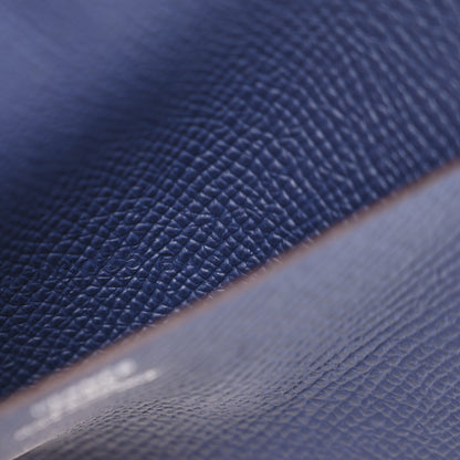 Hermes Epsom Verso Globe Trotter Agenda Cover PM Orange Bleu Saphir 7 of 8