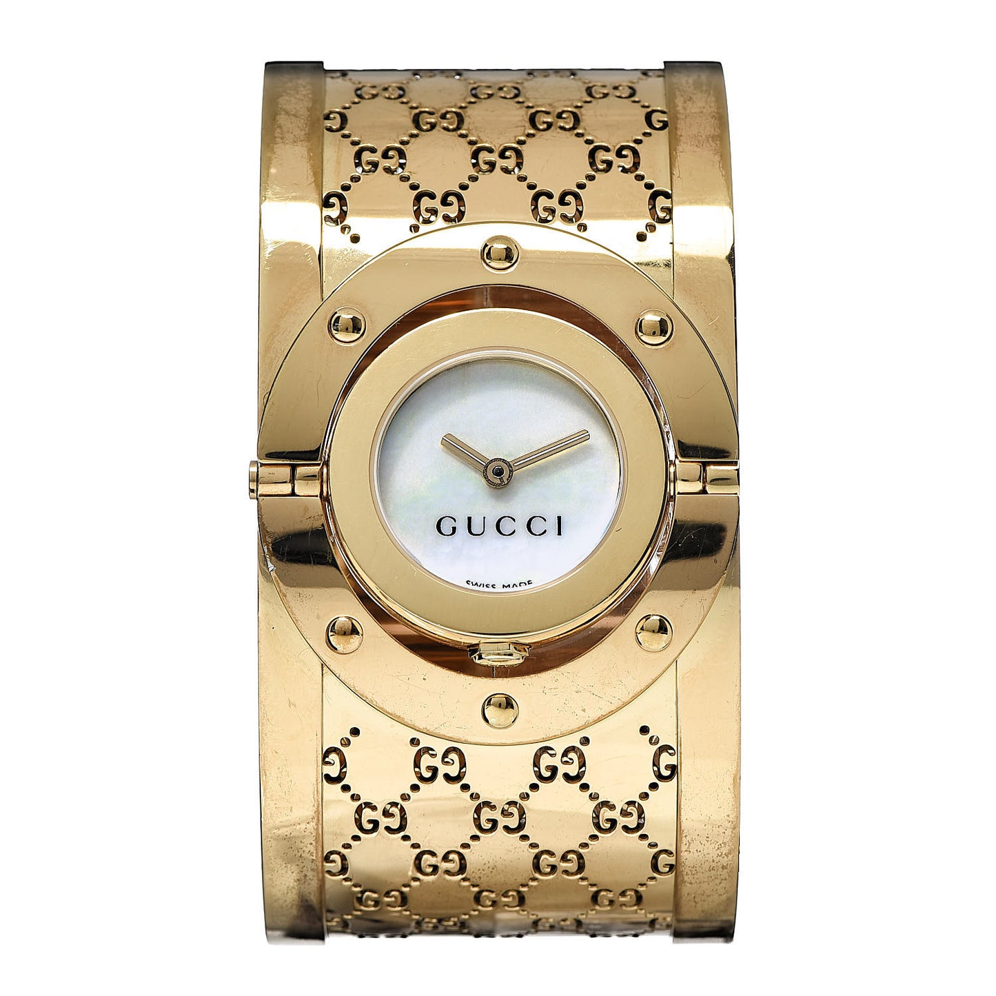 Stainless Steel Mother of Pearl 33mm Twirl Quartz Watch