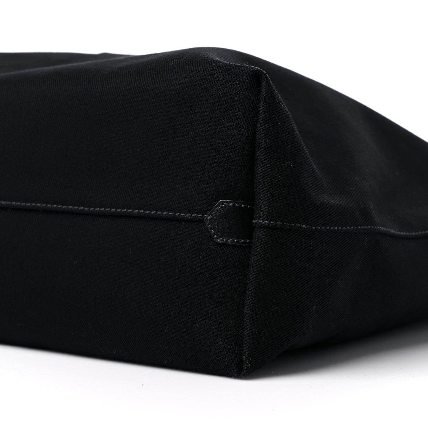 Canvas Embroidered Drill Tote Black
