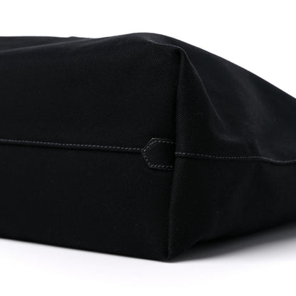 Prada Canvas Embroidered Drill Tote Black 9 of 9