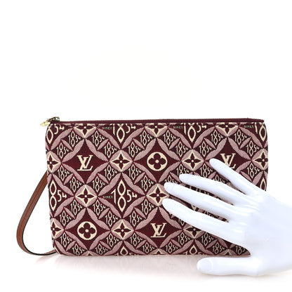 Louis Vuitton Jacquard Since 1854 Neverfull MM GM Pochette Bordeaux 2 of 8