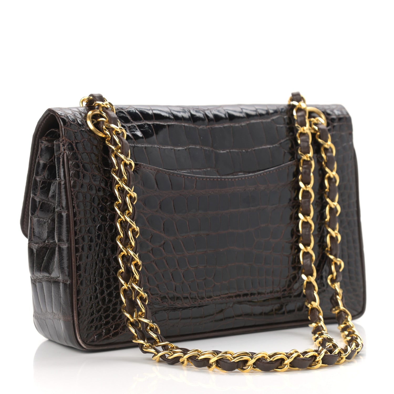 Chanel Alligator Small Double Flap Brown 3 of 11