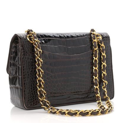 Chanel Alligator Small Double Flap Brown 3 of 11