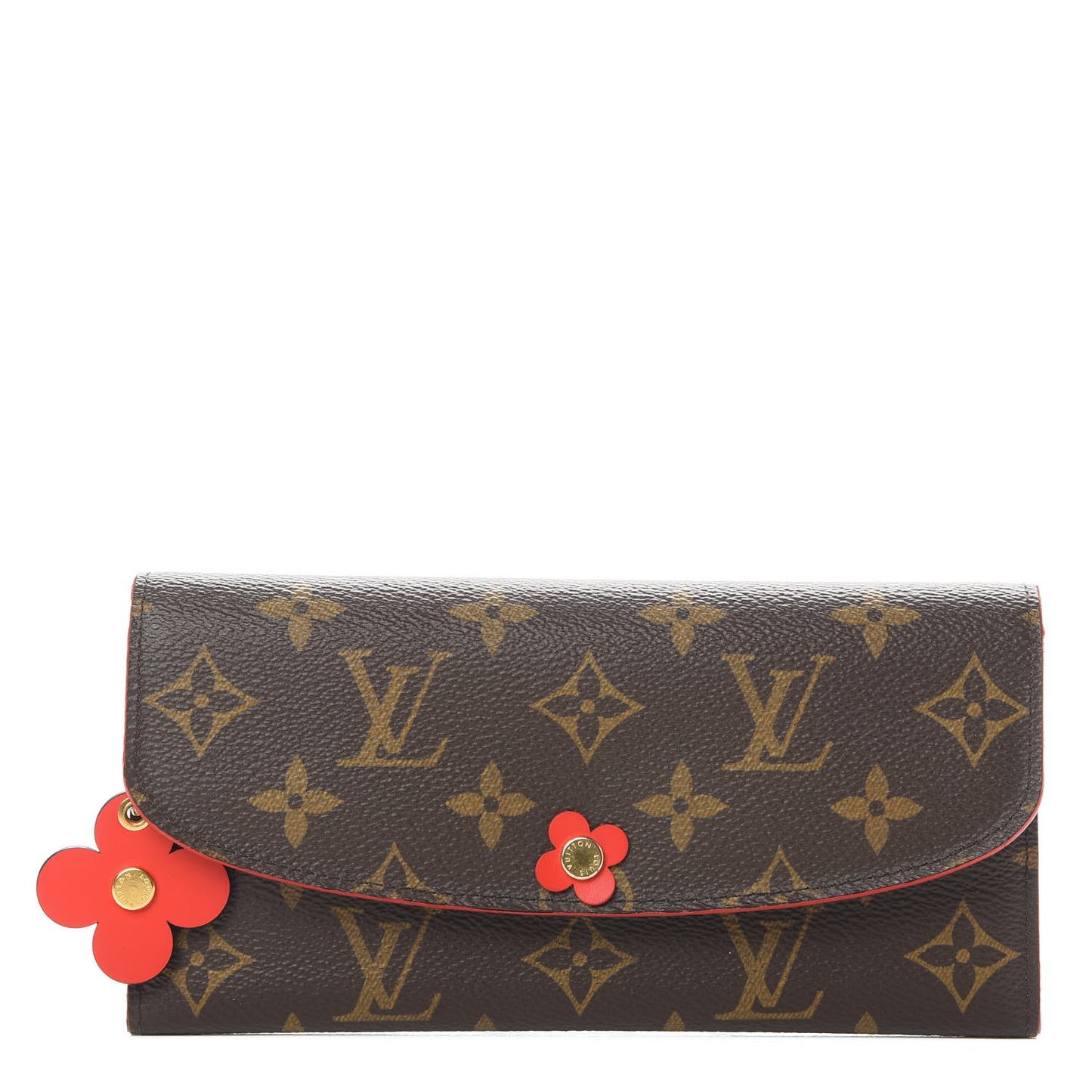 Monogram Bloom Flower Emilie Wallet Coquelicot