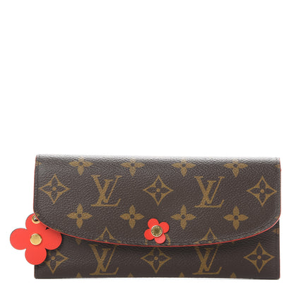Louis Vuitton Monogram Bloom Flower Emilie Wallet Coquelicot 1 of 9