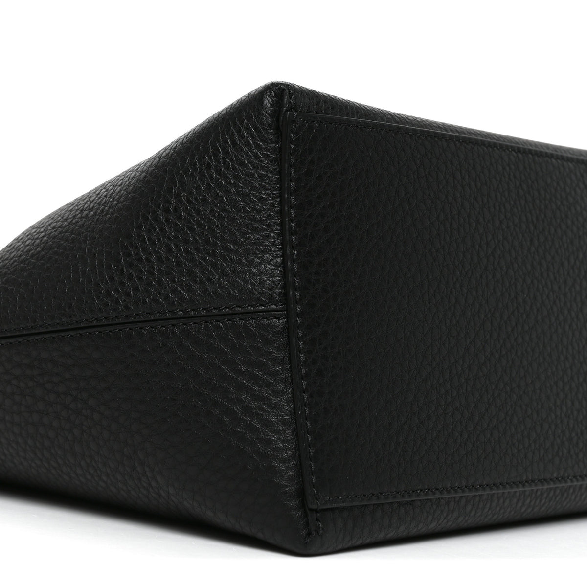Valentino Garavani Grained Calfskin Rockstud Shoulder Tote Black 8 of 9