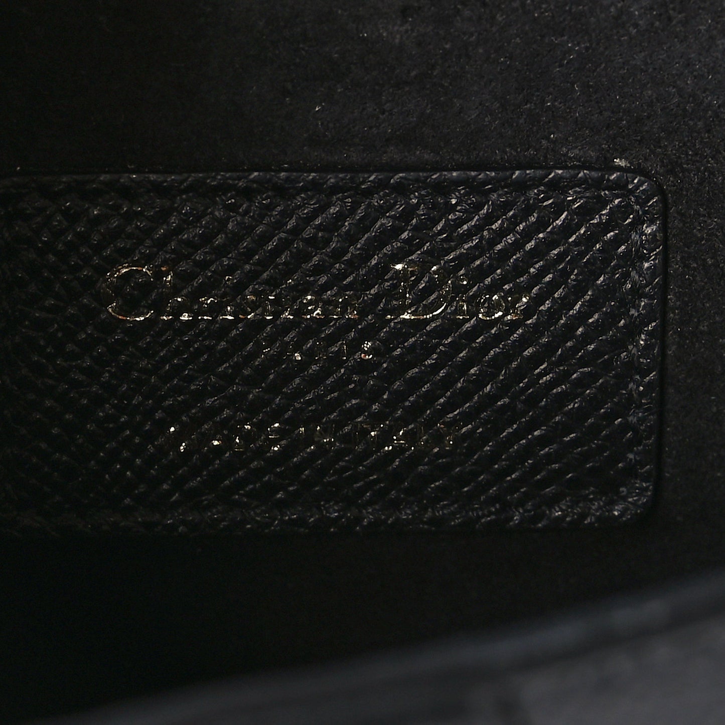 Grained Calfskin Mini Saddle Bag Black