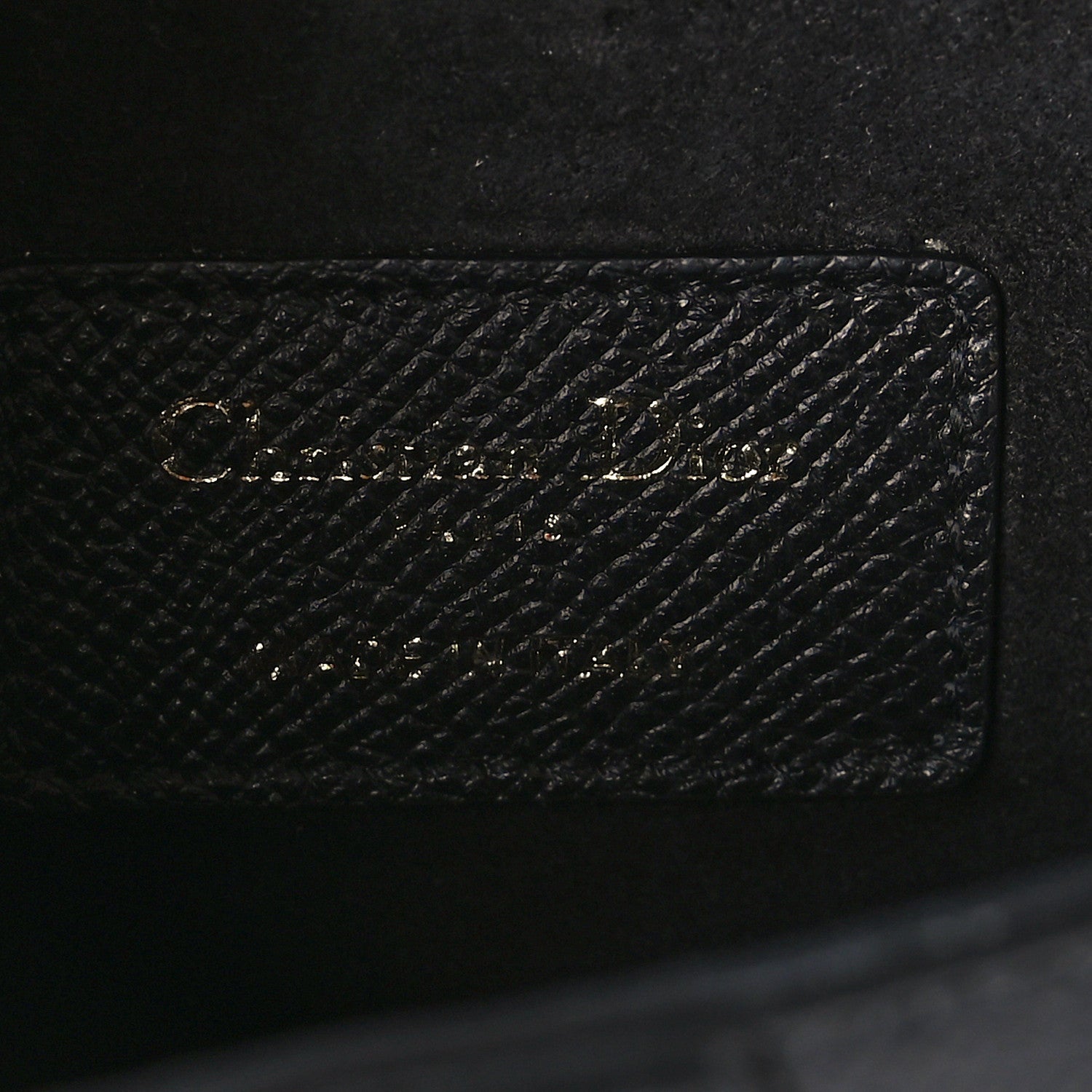 Christian Dior Grained Calfskin Mini Saddle Bag Black 5 of 8