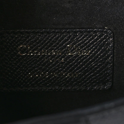 Christian Dior Grained Calfskin Mini Saddle Bag Black 5 of 8