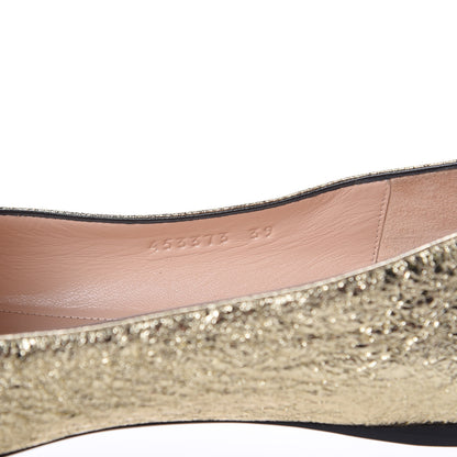 Gucci Galassia GG Marmont Fringe Flats 39 Platino 8 of 11
