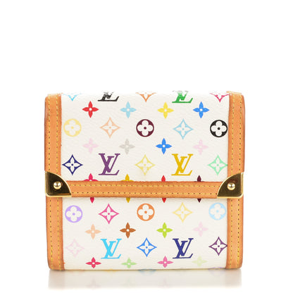 Louis Vuitton Monogram Multicolor Porte-Monnaie Billets Wallet White 1 of 9