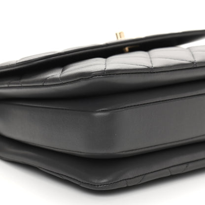 Chanel Lambskin Quilted Small Trendy CC Dual Handle Flap Bag Dark Grey 9 of 12