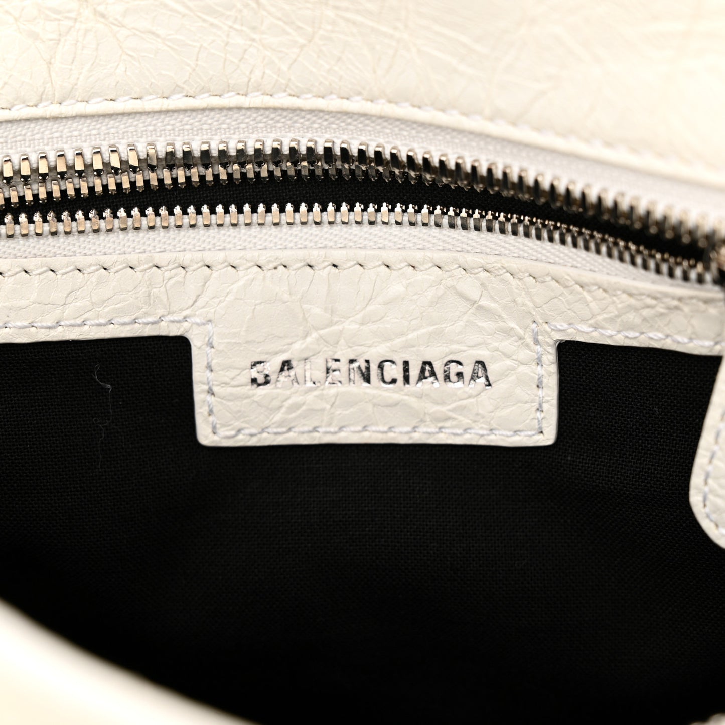 Agneau Arena Neo Cagole Handbag XS Optic White