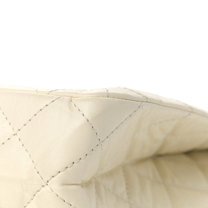 Chanel Aged Calfskin Quilted Reissue 2.55 Tote Ivory 11 of 12