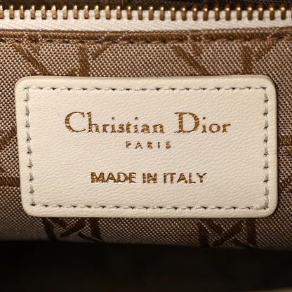 Christian Dior Lambskin Cannage Small My ABCDior Lady Dior White 6 of 14