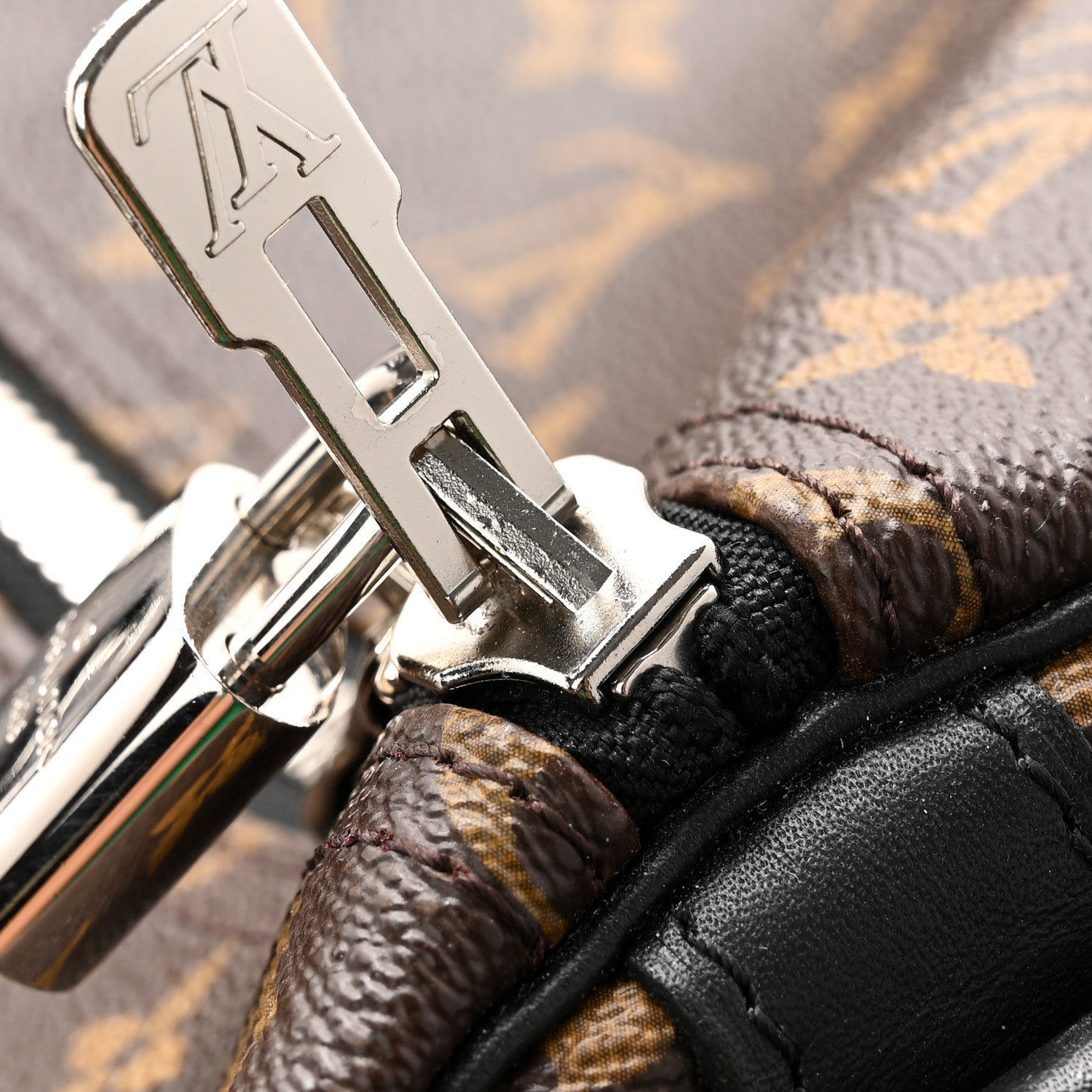 Louis Vuitton Monogram Macassar Keepall Bandouliere 55 14 of 14