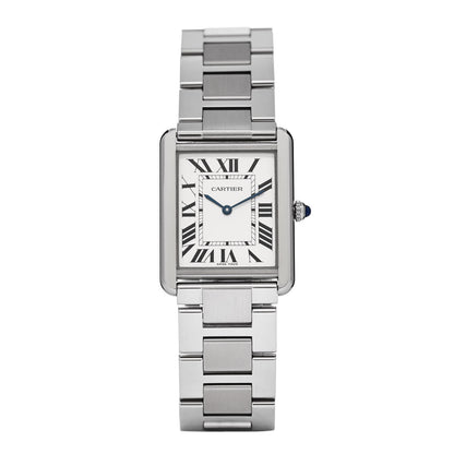 Cartier Stainless Steel 27mm Tank Solo Quartz Watch 1 of 5