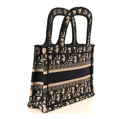 Christian Dior Oblique Mini Book Tote Blue Multicolor 3 of 10