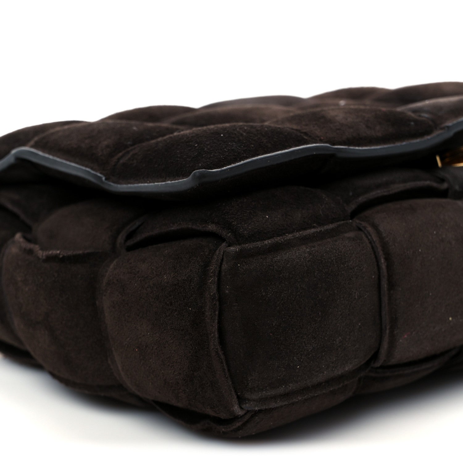 Bottega Veneta Suede Maxi Intrecciato Padded Chain Cassette