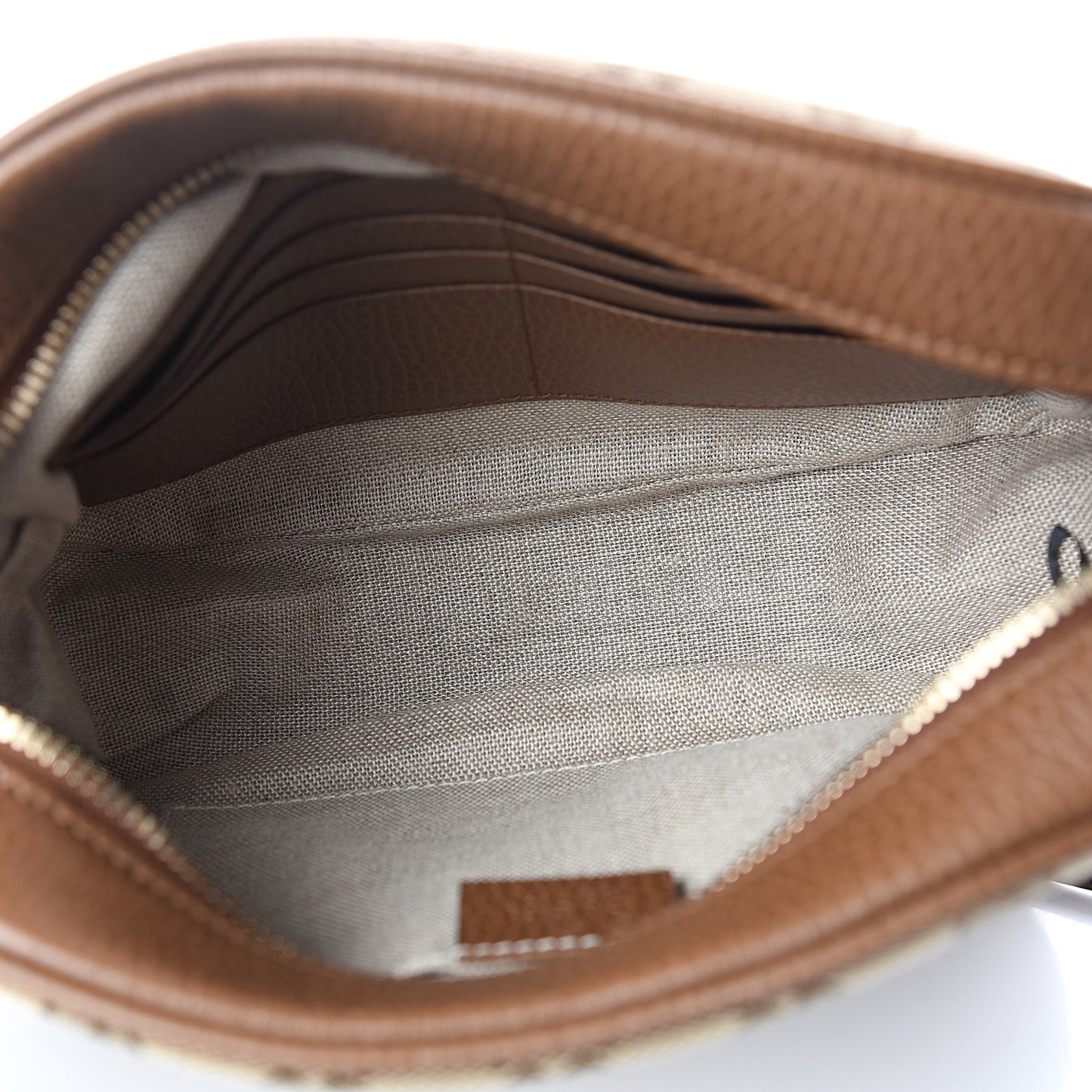 Monogram Mini Bree Messenger Bag Beige Tabacco
