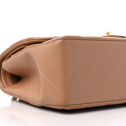 Chanel Caviar Quilted Jumbo Double Flap Dark Beige 8 of 10