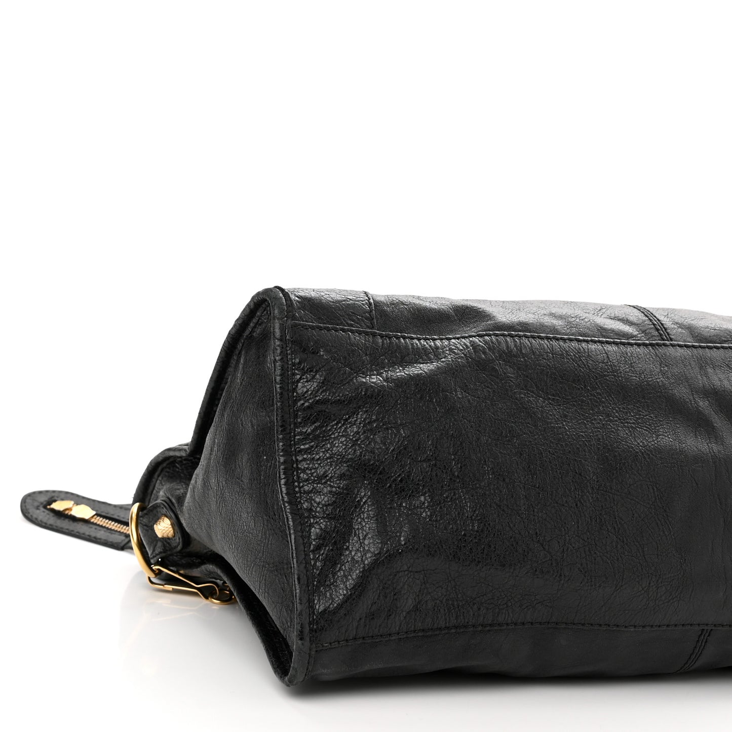 Agneau Giant 12 Gold Hardware Part Time Black