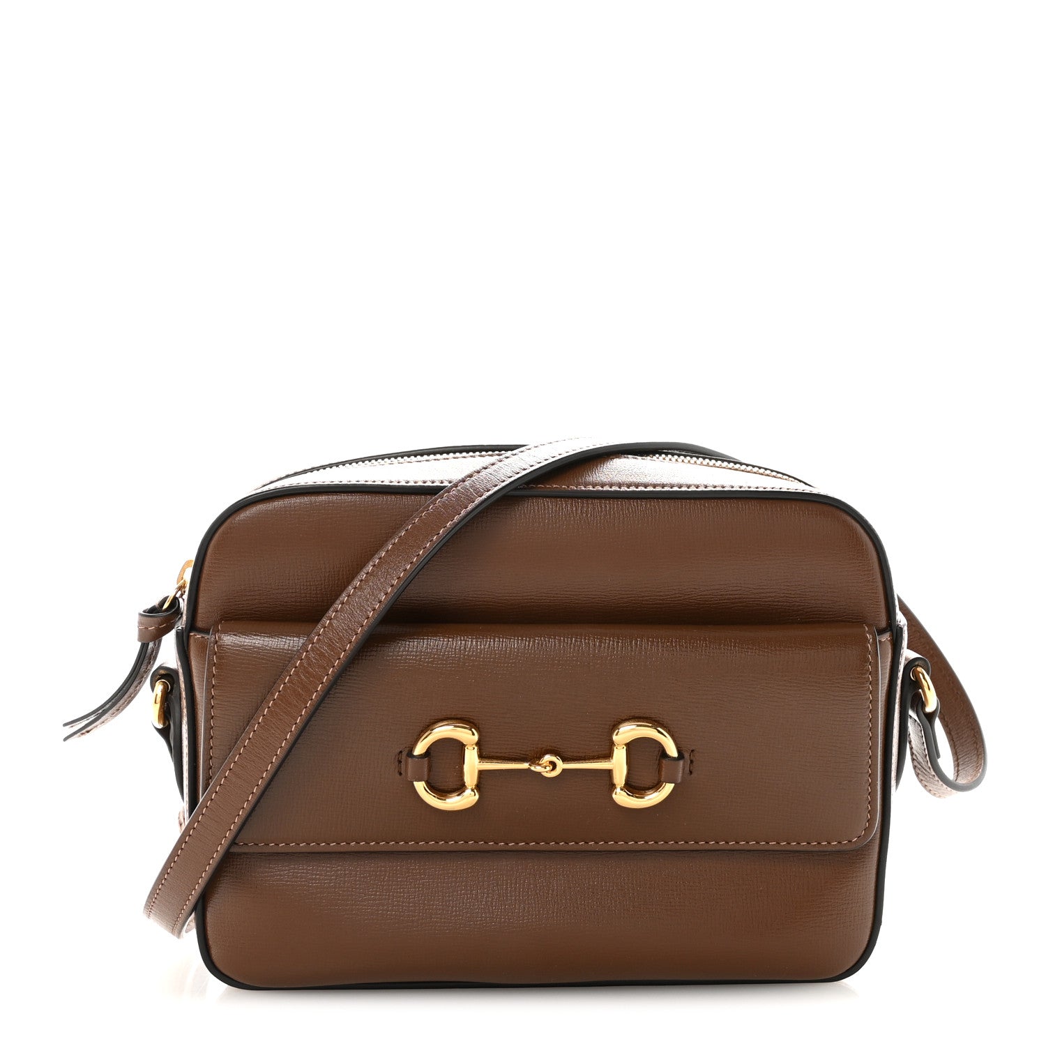 Gucci Azalea Calfskin Small Horsebit 1955 Shoulder Bag Brown Sugar 1 of 10
