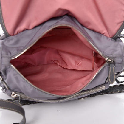 Prada Tessuto Nylon Vela Messenger Bag Grey 7 of 9