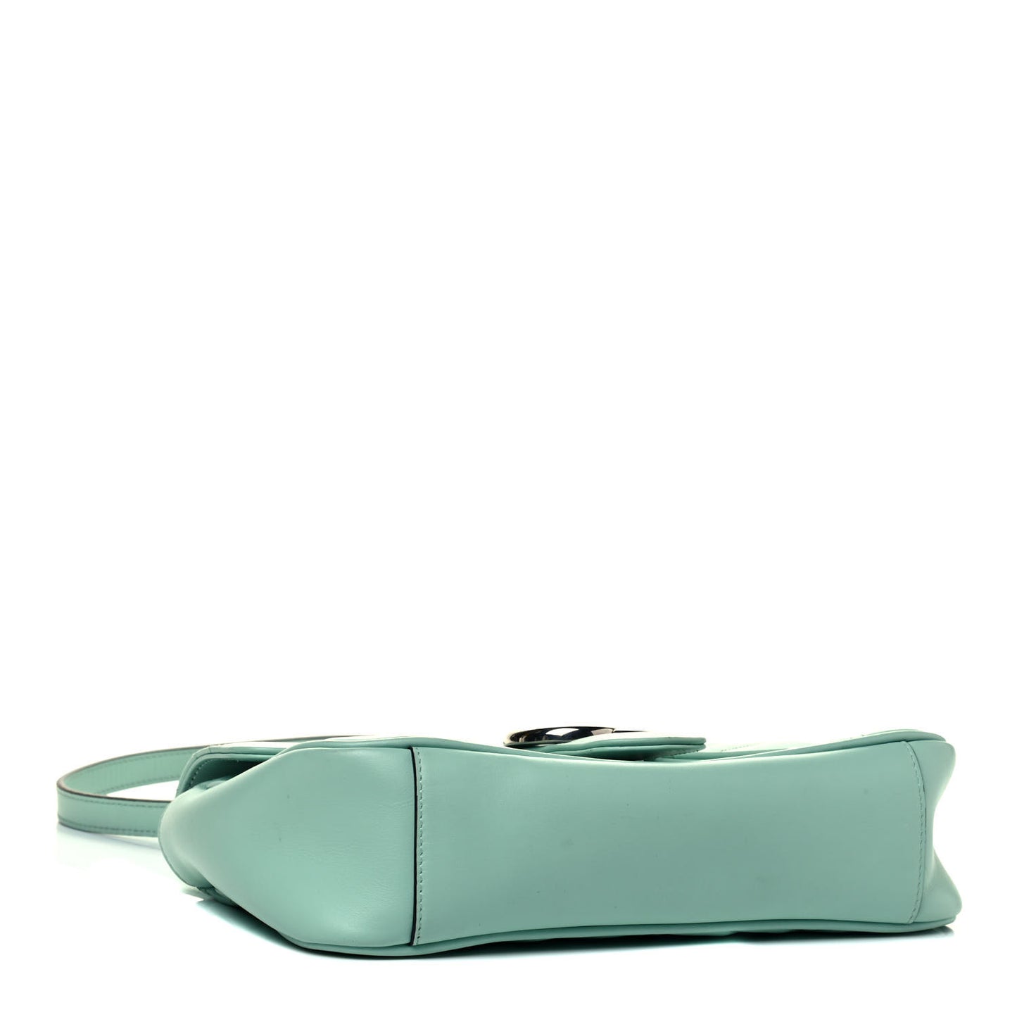 Calfskin Matelasse Small GG Marmont Shoulder Bag Water Green